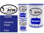 Preview: Toyota, Oceanic Pearl, K3X: 500ml Lackdose + 500ml Klarlack + 250ml Härter - Set, von ATW Autoteile West.